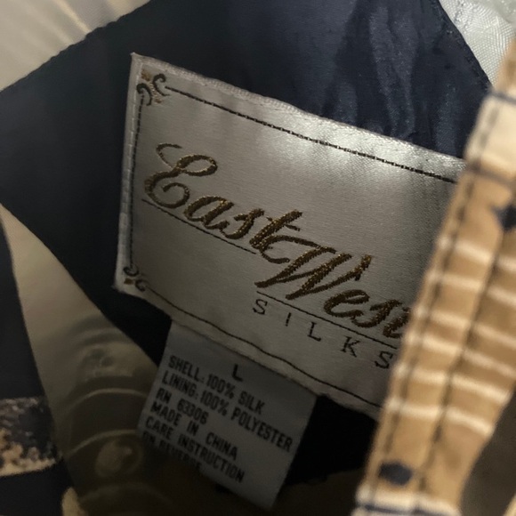 Vintage silk zip up jacket - Picture 6 of 12